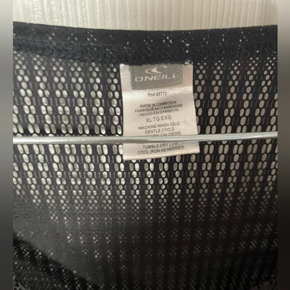 O’NEILL Black Mesh Bathing Suit Cover Up Size XL